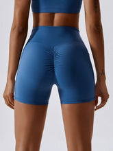 Load image into Gallery viewer, Ruched Pocketed High Waist Active Shorts