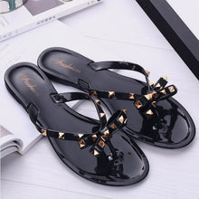 Load image into Gallery viewer, Bow Toe Post PVC Sandals