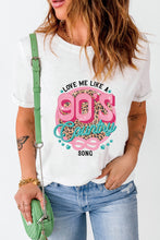 Load image into Gallery viewer, Graphic Round Neck Short Sleeve T-Shirt