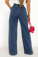 Load image into Gallery viewer, Slit Wide Leg Jeans with Pockets