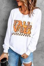 Load image into Gallery viewer, Letter Graphic Round Neck Long Sleeve Sweatshirt