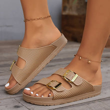 Load image into Gallery viewer, Double Buckle Open Toe Sandals