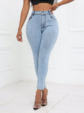 Load image into Gallery viewer, High Waist Skinny Jeans with Pockets