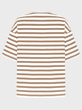 Load image into Gallery viewer, Striped Round Neck Half Sleeve T-Shirt
