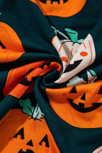 Load image into Gallery viewer, Pumpkin Printed Short Sleeve Top and Pants Lounge Set