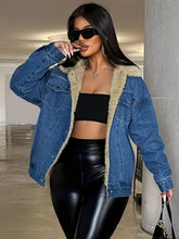 Load image into Gallery viewer, Snap Down Long Sleeve Denim Jacket
