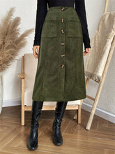 Load image into Gallery viewer, Pocketed Back Elastic Waist Skirt
