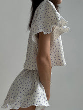 Load image into Gallery viewer, Printed Round Neck Top and Shorts Set