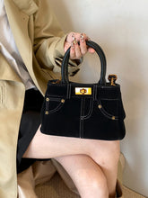 Load image into Gallery viewer, Suede Adjustable Strap Double-Use Handbag