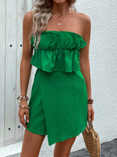 Load image into Gallery viewer, Ruffled Tube Romper