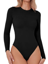 Load image into Gallery viewer, Round Neck Long Sleeve Bodysuit