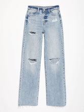 Load image into Gallery viewer, Distressed Straight Leg Jeans with Pockets