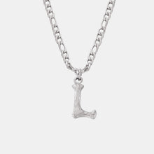 Load image into Gallery viewer, Titanium Steel Letter Pendant Necklace