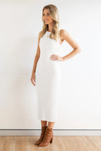 Load image into Gallery viewer, Slit Ribbed Round Neck Sleeveless Dress