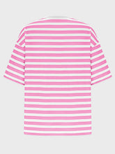 Load image into Gallery viewer, Striped Round Neck Half Sleeve T-Shirt