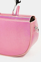 Load image into Gallery viewer, Fame Glossy Semi Circle Top Handle Bag