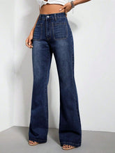 Load image into Gallery viewer, High Waist Bootcut Jeans with Pockets