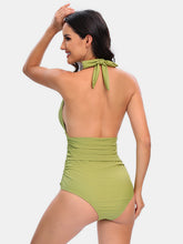 Load image into Gallery viewer, Halter Neck One-Piece Swimwear