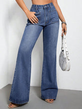 Load image into Gallery viewer, High Waist Bootcut Jeans with Pockets