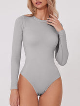 Load image into Gallery viewer, Round Neck Long Sleeve Bodysuit