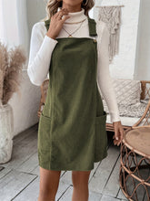 Load image into Gallery viewer, Pocketed Wide Strap Overall Dress