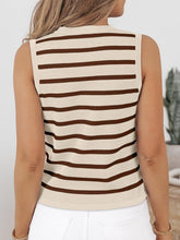 Load image into Gallery viewer, Striped V-Neck Knit Vest