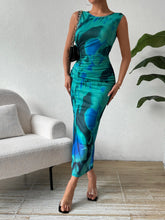 Load image into Gallery viewer, Slit Round Neck Midi Tank Dress