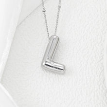 Load image into Gallery viewer, Copper Bubble Letter Pendant Necklace