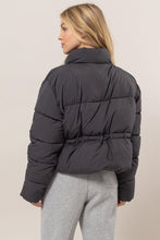 Load image into Gallery viewer, HYFVE Quilted Back Drawstring Puffer Jacket