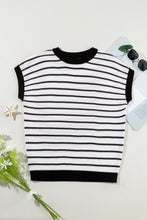 Load image into Gallery viewer, Striped Round Neck Knit Top