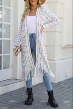 Load image into Gallery viewer, CUFF IT Multicolored Fringe Cardigan