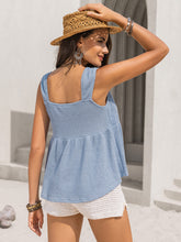 Load image into Gallery viewer, Textured Tied V-Neck Tank