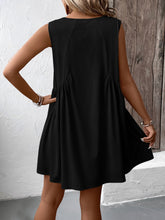 Load image into Gallery viewer, Ivy Lane Ruched V-Neck Sleeveless Mini Dress