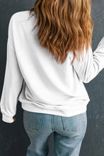 Load image into Gallery viewer, Letter Graphic Round Neck Long Sleeve Sweatshirt