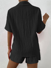 Load image into Gallery viewer, Button Up Half Sleeve Top and Shorts Set