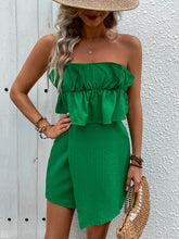 Load image into Gallery viewer, Ruffled Tube Romper
