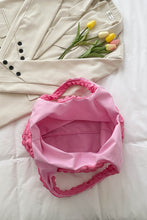 Load image into Gallery viewer, Ruched Polyester Large Handbag