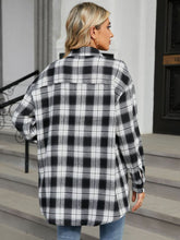 Load image into Gallery viewer, Plaid Collared Neck Long Sleeve Shirt