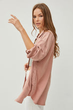 Load image into Gallery viewer, RISEN Full Size Button Up Long Sleeve Denim Shirt