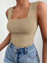 Load image into Gallery viewer, Square Neck Wide Strap Tank