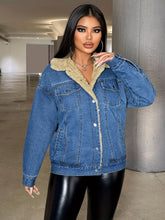 Load image into Gallery viewer, Snap Down Long Sleeve Denim Jacket