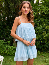 Load image into Gallery viewer, Layered Square Neck Mini Cami Dress