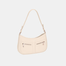 Load image into Gallery viewer, David Jones Front Double Zip Design PU Leather Shoulder Bag