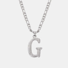 Load image into Gallery viewer, Titanium Steel Letter Pendant Necklace