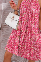 Load image into Gallery viewer, Printed Mock Neck Sleeveless Dress