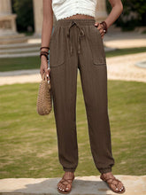 Load image into Gallery viewer, Textured High Waist Joggers