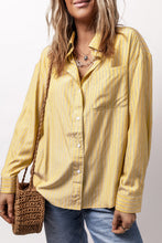 Load image into Gallery viewer, Striped Button Up Long Sleeve Shirt