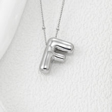 Load image into Gallery viewer, Copper Bubble Letter Pendant Necklace