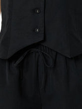 Load image into Gallery viewer, Button Up V-Neck Top and Pocketed Shorts Set