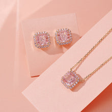 Load image into Gallery viewer, Artificial Gemstone Square Stud Earrings